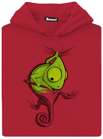 Zmizík detská mikina klokanka Fire Red