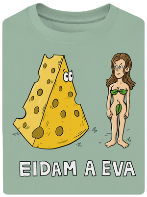 Eidam a Eva unisex tričko oversized Sage