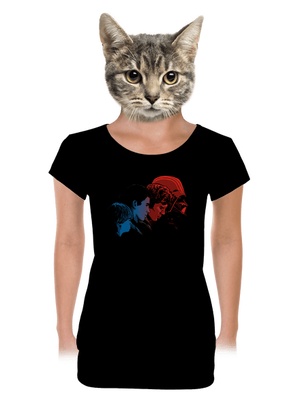 Vaders evolution dámske tričko s lemom Black