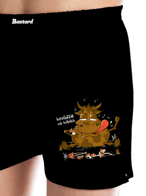 Hovädzie na hubách pánske trenky Black