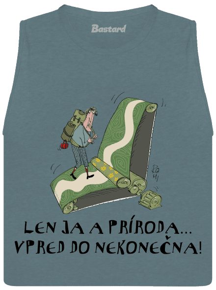 turistika na páse dámske tielko voľné Heather Deep Teal