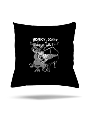 Honky donky blues vankúš Black
