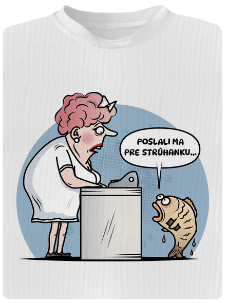 Strúhanka pánske športové tričko White