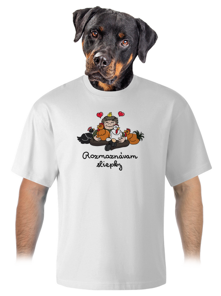 Rozmaznávam sliepky unisex tričko oversized White