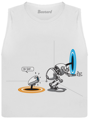 Portal dámske tielko voľné White