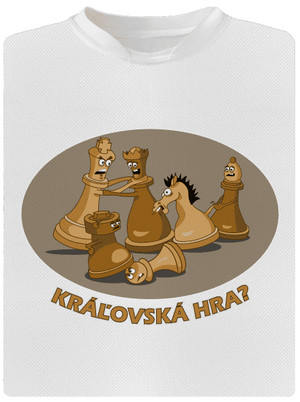 Kráľovská hra detské športové tričko White