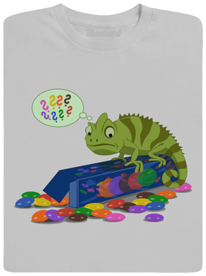 Zmätený chameleón pánske tričko Pacific Grey