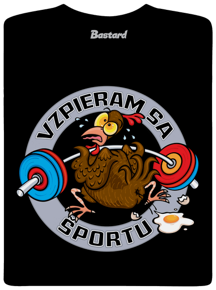 Vzpieram sa sportu detské tričko Black