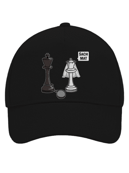 Šach mat šiltovka baseballka Black