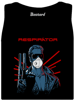 Respirátor dámske tielko klasické Black