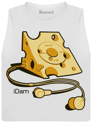 iDam dámske tielko voľné White