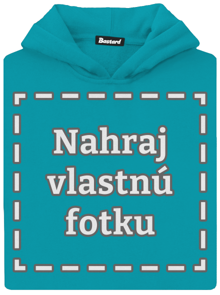 Vlastná potlač detská mikina klokanka Hawaiian Blue