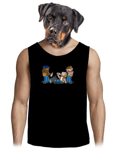 Real Minecraft pánske tielko Black