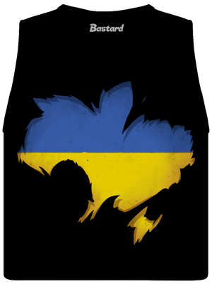 Ukrajina - Inside dámske tielko voľné Black