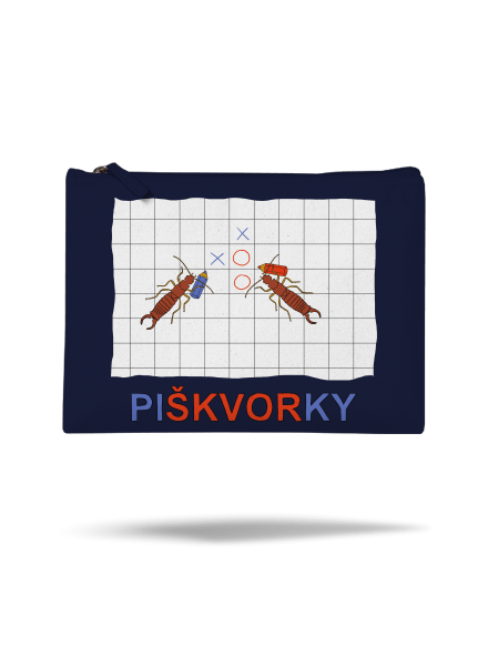 Škvorí piškvorky taštička French Navy