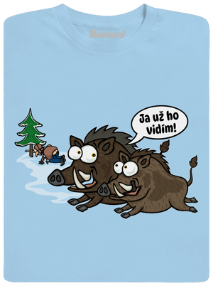 Ja už ho vidím detské tričko Sky Blue