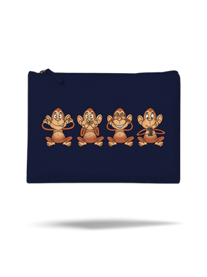 Opička s mobilom taštička French Navy