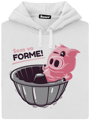 Vo forme dámska mikina klokanka White