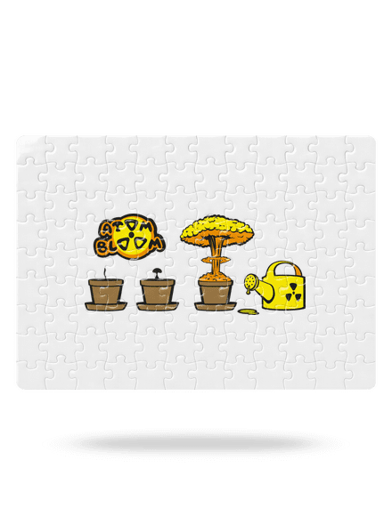 Atom bloom puzzle White