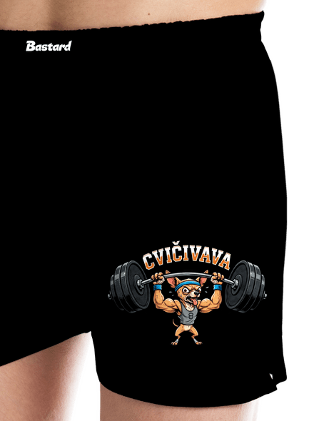 Cvičivava pánske trenky Black
