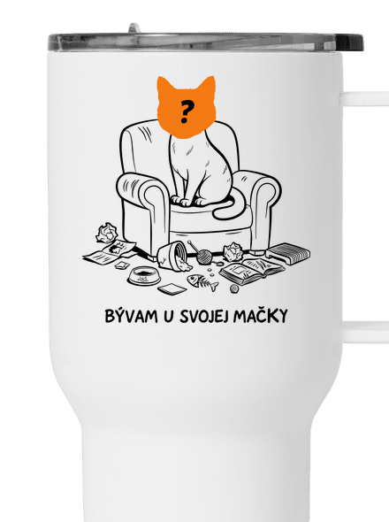 Bývam u svojej mačky termohrnček White