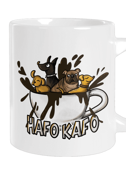Hafo kafo veľký hrnček White