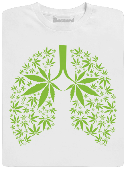 Ganja pľúca pánske tričko White