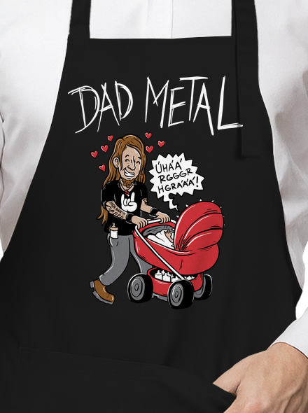 Dad metal zástera Black