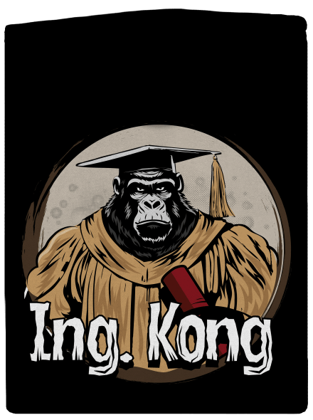Ing. Kong dámska mikina na zips Black