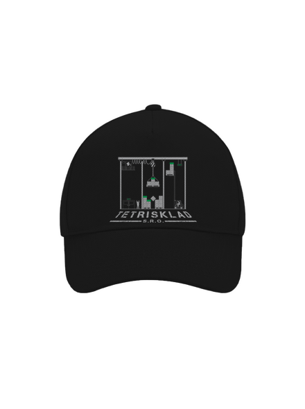 Tetrisklad šiltovka baseballka Black
