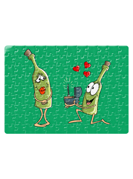 Láska k vínu puzzle White