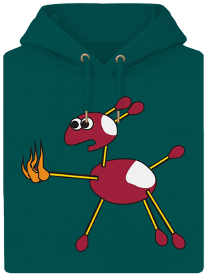 Gaštany unisex mikina premium Emerald Green