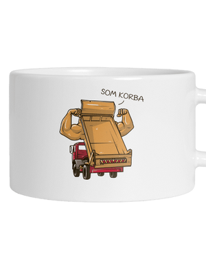 Korba hrnček makronka White