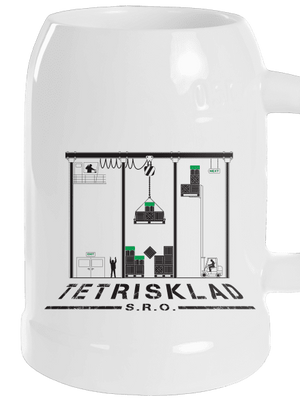 Tetrisklad polliter White