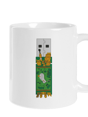 USB city klasický hrnček White