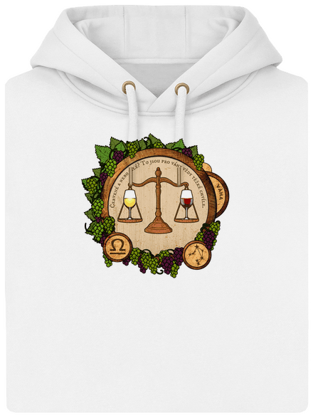 Vínny horoskop: Váha unisex mikina premium Snowwhite