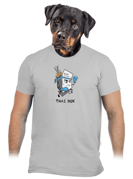 Thai box pánske tričko Pacific Grey