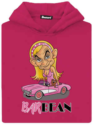 Barbean detská mikina klokanka Hot Pink