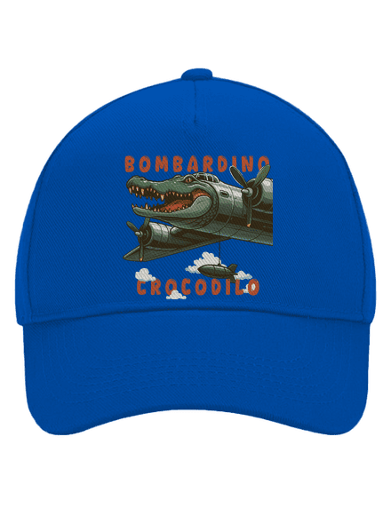 Bombardino Crocodilo – Italian Brainrot šiltovka baseballka Bright Royal