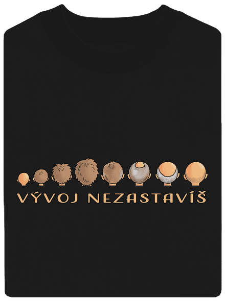 Vývoj nezastavíš unisex mikina bez kapucne Black