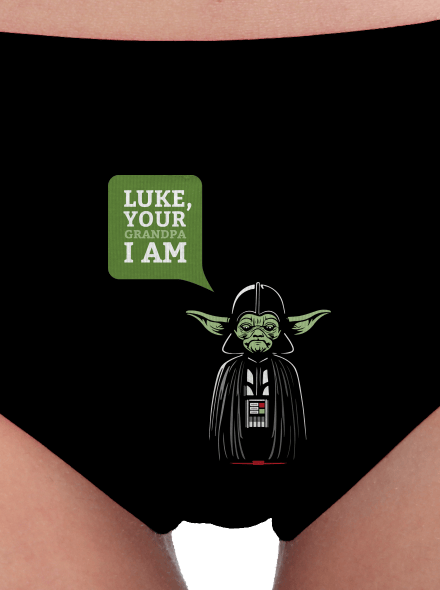 Mr. Yoda: Your grandpa I am dámske nohavičky Black