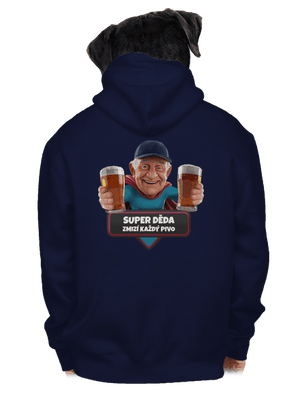 Super dedo pánska mikina na zips Navy