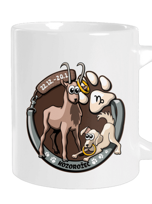 Psí horoskop: Kozorožec veľký hrnček White