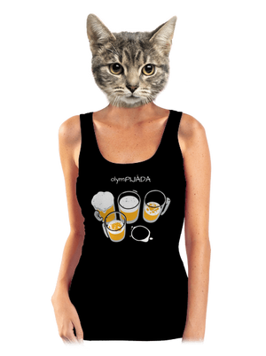 Pijáda dámske tielko klasické Black