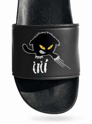 Čičina šľapky Black