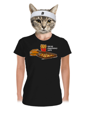 Krabičková diéta dámske športové tričko Black