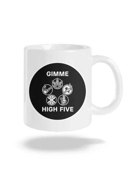 Gimme high five klasický hrnček White