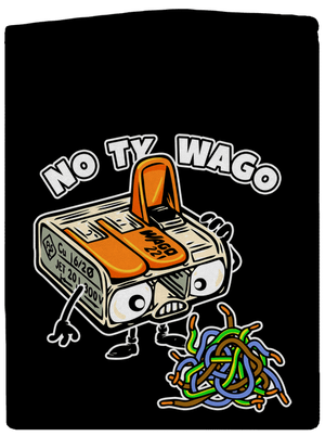 Wago svorka pánska mikina na zips Black