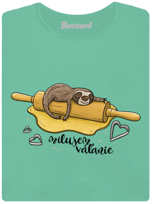 Milujem váľanie dámske tričko prémium Mint Mal