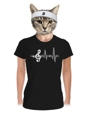 Žijem muzikou dámske športové tričko Black